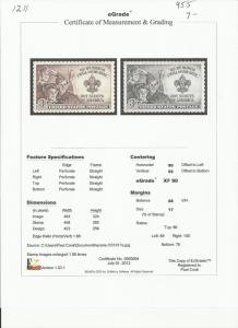 # 995 MINT NEVER HINGED BOY SCOUTS XF+