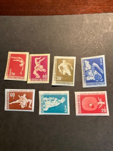 Hungary Scott #1203-9 never hinged imperforate