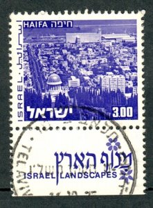 Israel #474 Landscape used single with tab