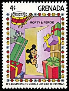 Grenada 1179, MNH, Disney Christmas, Morty and Ferdie