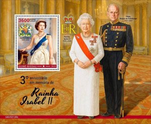 GUINEA BISSAU - 2025 - Queen Elizabeth II - Perf Souv Sheet - Mint Never Hinged