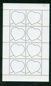 HK ISRAEL 2021 TU B' AV LOVE FESTIVAL STAMP DECORATED SHEET MNH AS SHOWN
