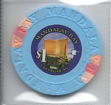 $1.00 Casino Chip, Mandalay Bay, Las Vegas