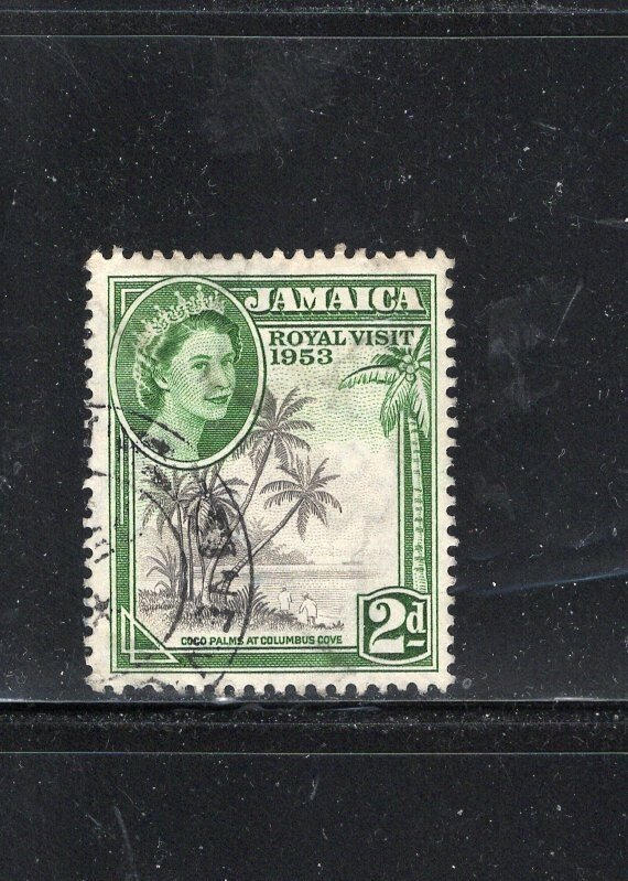 JAMAICA #154 1953 PORTRAIT OF QEII MINT VF NH O.G