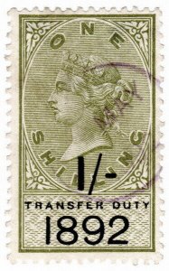 (I.B) QV Revenue : Transfer Duty 1/- (1892)