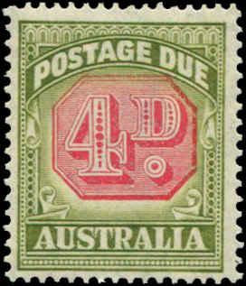 Australia SC# J68  SG# D116 Postage Due MH SCV $16.00