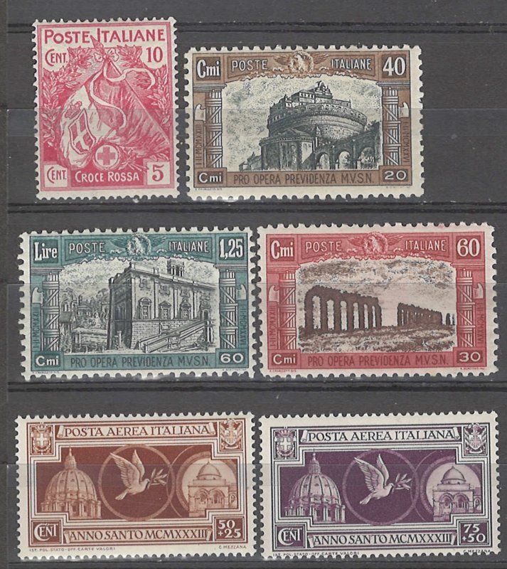 COLLECTION LOT # 4987 ITALY 6 SEMI POSTAL MH STAMPS 1915+ CV+$24