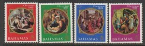 1969 Bahamas - Sc 294-7 - MH VF - 4 single - Christmas