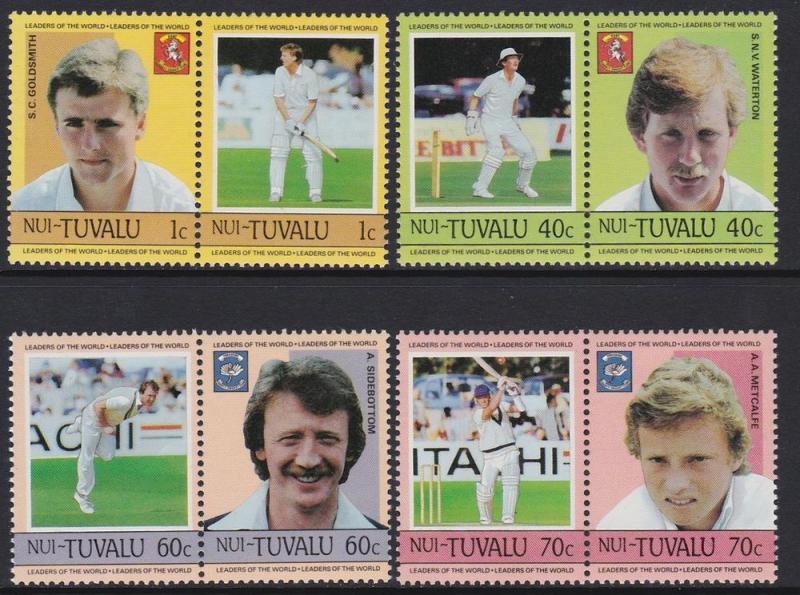 Tuvalu Nui 1985 Cricket 41-44 MNH