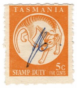 (I.B) Australia - Tasmania Revenue : Stamp Duty 5c (1966)