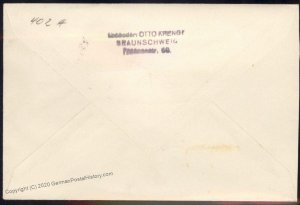 Germany 1936 Hindenburg LZ129 Zeppelin Si402B Deutschlandfahrt Flown Cover 97440