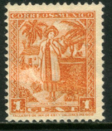 MEXICO 729, 1c YALALTECA NATIVE LADY. Mint NH.