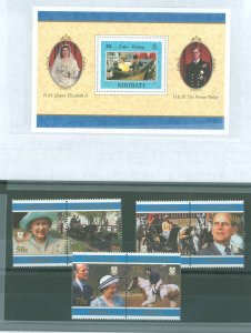 Kiribati #698-704  Single (Complete Set) (Queen) (Royalty)