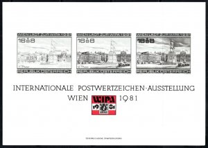 1981 Austria Vienna Invites You To WIPA International Postal Stamp Exhibition