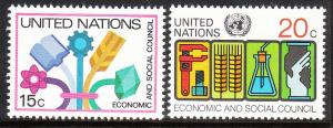 341-42 United Nations 1980 Economic and Social Council MNH