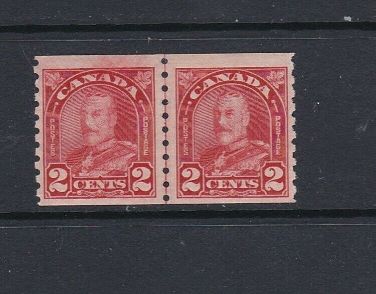 CANADA - 1930 KING GEORGE V LINE PAIR WITH 'COCKEYED KING' - SCOTT 181iii - MNH