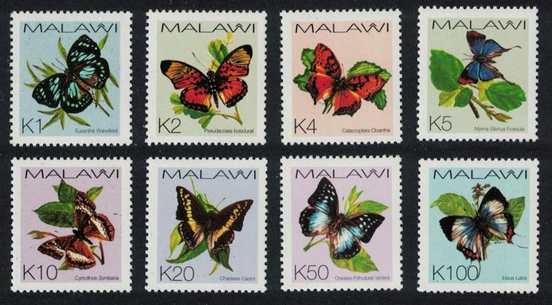 Malawi Butterflies 8v issue 2002 SG#1005-1012