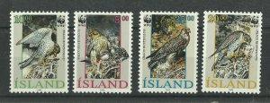 EDSROOM-5807 Iceland 762-65 MNH Falcons