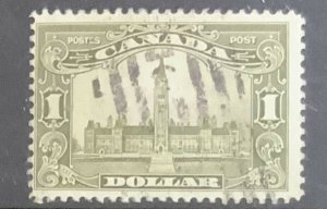 CANADA 1929 $1 PARLIAMENT BUILDINGS SG285 LIGHTLY USED . CAT £85