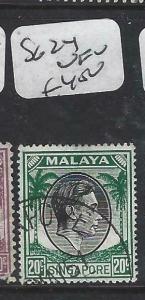 SINGAPORE    (P0906B)  KGVI  20C   SG. 24   VFU