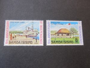 Samoa 1972 Sc 357-8 set MH