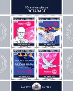 Togo 2019 MNH Rotary International Stamps Rotaract Clubs Organizations 4v M/S II