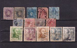 SA29b Spain various selection  of used stamps