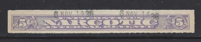 RJA50B, NARCOTIC STAMP, nice, clean, USED, ship $1.00