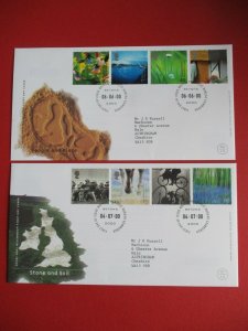 2000 First Day Covers Complete Philatelic Bureau Edinburgh 1 London Used Typed