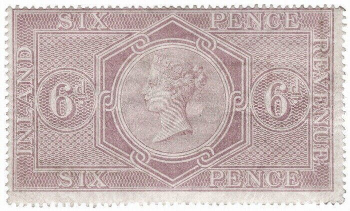 (I.B) QV Revenue : Inland Revenue 6d Reddish Lilac (SG F17)