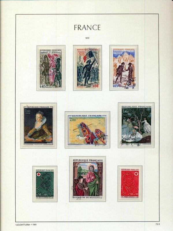 FRANCE 1972/75 M&U on Lighthouse Pages Incl.Art (Apx 150+Items)(H00702