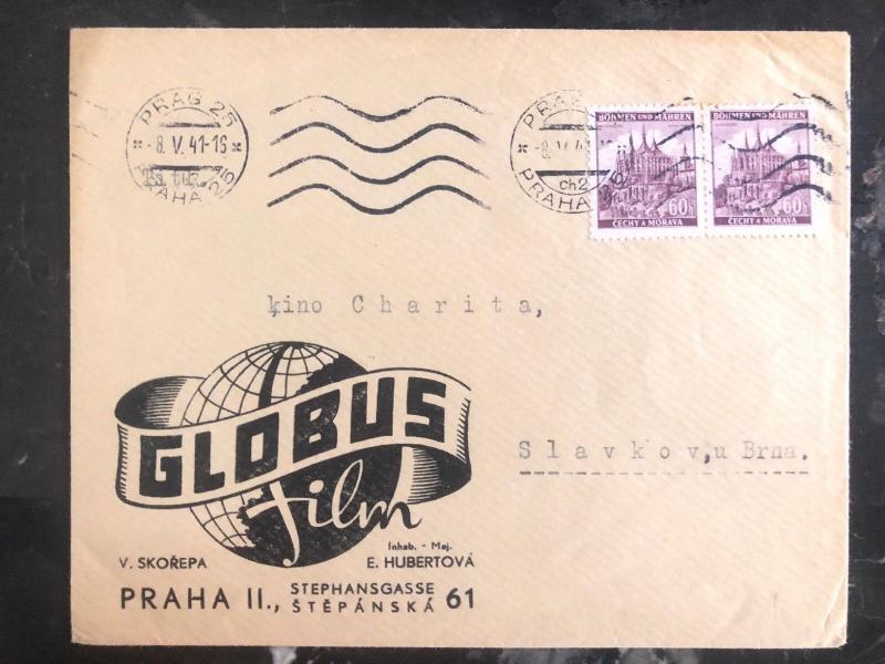 Nervesammenbrud ønskelig leje 1941 Prague Bohemia Germany Globus Film Cover To Brna | Europe - Germany &  Colonies - Germany, Stamp / HipStamp
