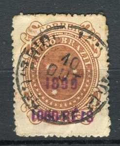 BRAZIL; 1899 classic Southern Cross issue used 1000r. value