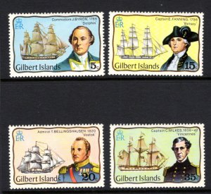 Gilbert Islands #296-299 MNH Explorers set of 4