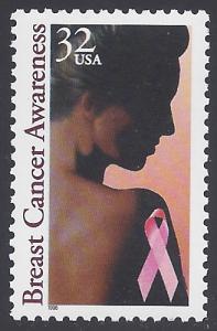 #3081 32c Breast Cancer Awareness 1996 Mint NH