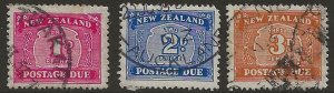 New Zealand J27-29   1945 set 3 fvf used