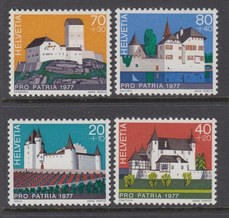 Switzerland B447-B450 Architecture MNH VF