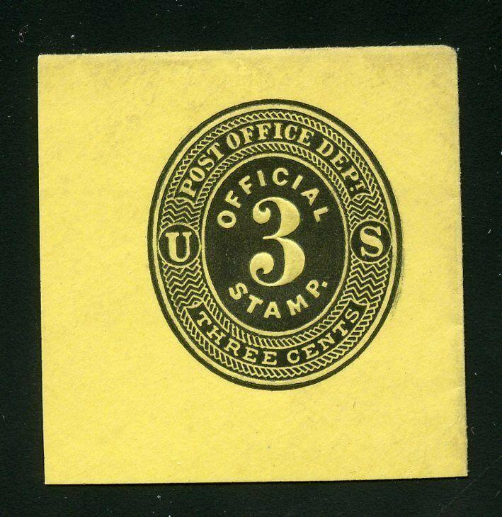 UNITED STATES CUT SQUARE CLEAN  SCOTT#U02  MINT NEVER HINGED  SCOTT $ 15.00