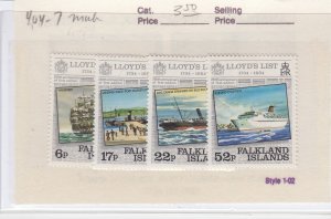 Falkland Islands 404-7 Lloyd's List mnh