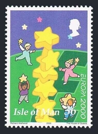 Isle of Man 883,MNH. EUROPA CEPT-2000.Stars.