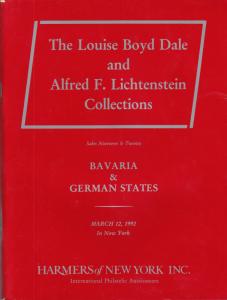 Bavaria & German States, the Dale Lichtenstein Collection, 1992 Harmers Auction