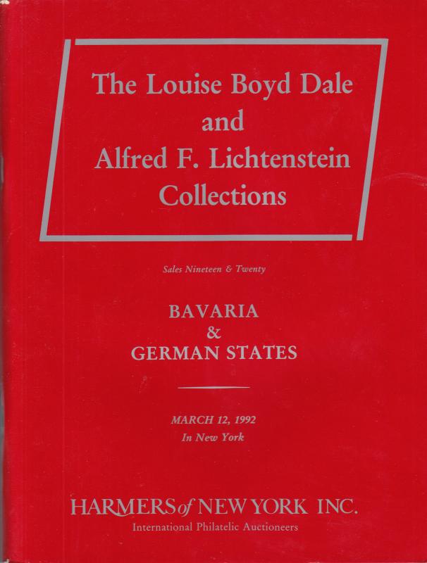 Bavaria & German States, the Dale Lichtenstein Collection, 1992 Harmers Auction