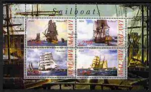 MALAWI - 2010 - Tall Ships #1 - Perf 4v Sheet - MNH - Private Issue