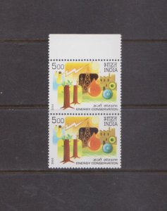 INDIA - 2004 ENERGY CONSERVATION - 2V PAIR MINT NH