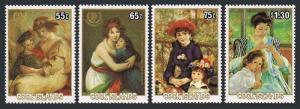 Cook Isls 866-869,MNH.Mi 1055-1058. Youth Year IYY-1985.Paintings:Rubens,Renoir,