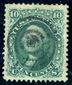 US Stamp #96 Washington 10c, PSE Cert - USED SMQ - $250.00