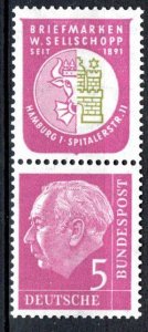 Germany Bund Scott # 704, label R4, mint nh, se-tenant, S41