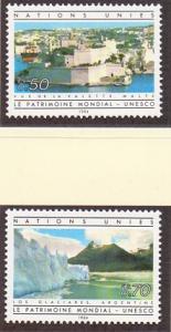 United Nations Geneva #124-125  MNH  1984 world heritage