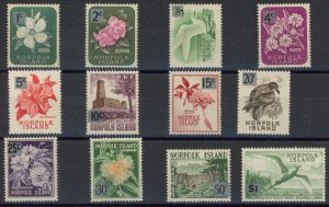[Hip4323] Norfolk Isl 1966 fauna-flora good set very fine MNH stamps