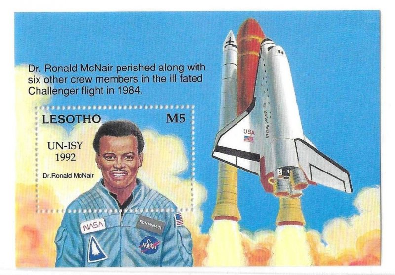 Lesotho 1993 Space Shuttle UN-ISY S/S Sc 945 MNH C20